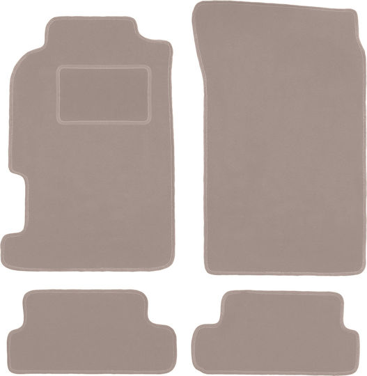 Beige Velvet Floor Mats Honda Crx Delsol Coupe Convertible 1992-1997