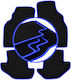 Carlux Blue Car Mats Ford Puma Coupe 1997-2001