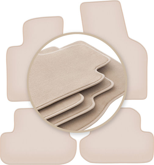 Premium Beige Floor Mats Volkswagen Beetle Convertible Coupe 2012-2019