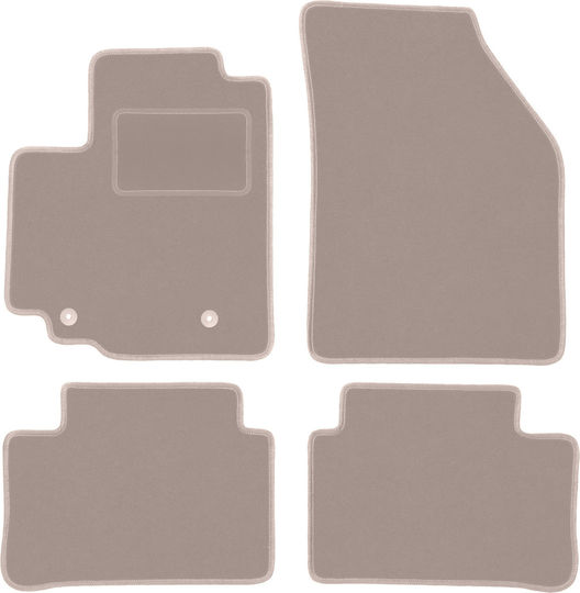 Beige Samt Fußmatten Suzuki Splash Hatchback 2008-2014