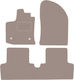 Beige Velvet Floor Mats Dacia Lodgy Minivan 2012