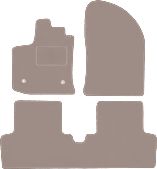 Beige Velvet Floor Mats Dacia Lodgy Minivan 2012