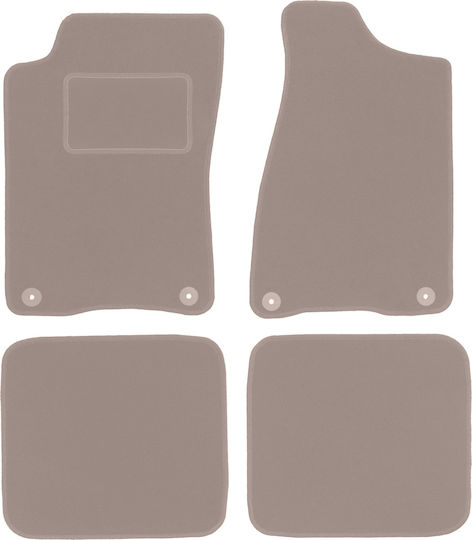 Beige Velvet Floor Mats Audi 90 B3 Sedan 1986-1991
