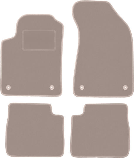 Beige Velvet Floor Mats Lancia Delta Iii Hatchback 2008-2014