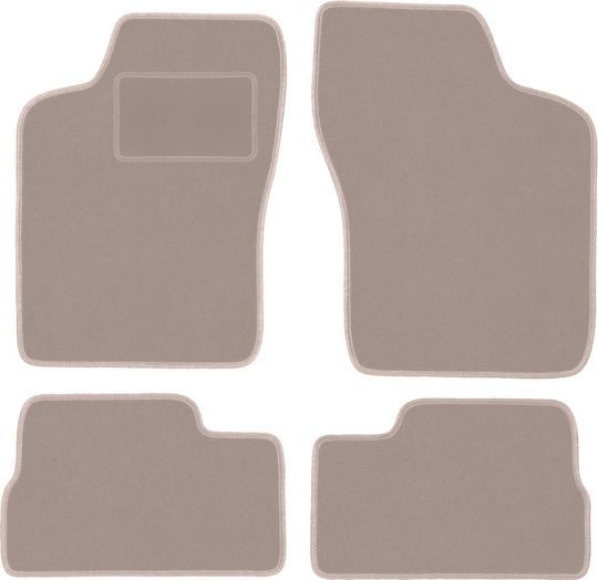 Beige Samt Fußmatten Opel Kadett E Hatchback Kombi Limousine Cabrio 1984-1991