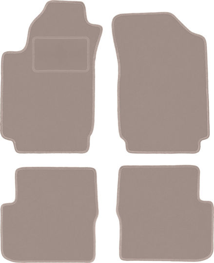 Beige Samt Fußmatten Fiat Stilo Hatchback Kombi 2000-2008