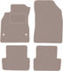 Beige Velvet Car Mats Renault Fluence Sedan 2009-2016