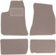 Beige Velvet Floor Mats Lancia Thema Ii Sedan 2011-2014