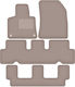 Beige Samt Fußmatten Citroen C4 Grand Spacetourer 7-Sitzer 2013-2021
