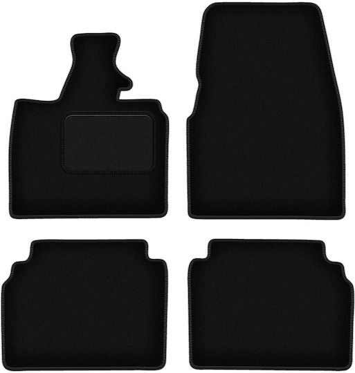 Schwarze Samt-Fußmatten BMW i3 L01 Hatchback 2013