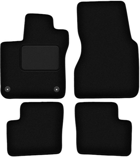 Black Velvet Floor Mats Smart Forfour Ii Hatchback 2014