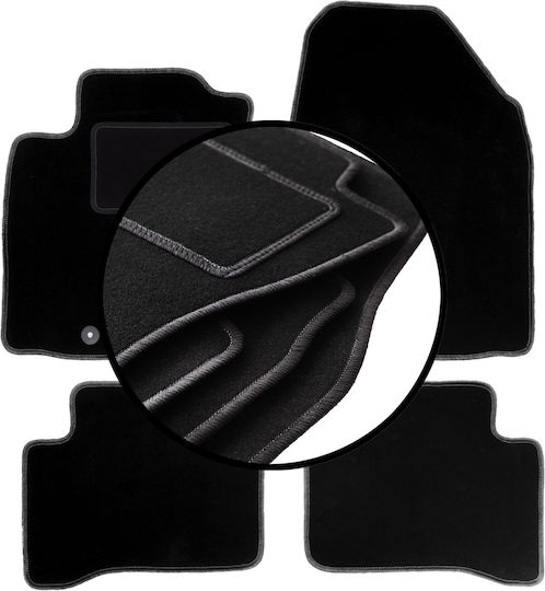 Velvet Car Mats Set Hyundai Ioniq Hatchback 2016
