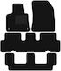 Black Velvet Car Mats Citroen C4 Grand SpaceTourer 7-Seater 2013-2021