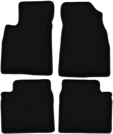 Basic Black Velvet Floor Mats Kia Opirus Sedan 2002-2011