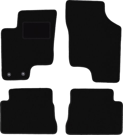 Black Velvet Floor Mats Hyundai Getz Hatchback 2002-2010