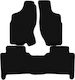 Schwarze Samt-Fußmatten Basic Nissan Terrano II SUV 1993-2005