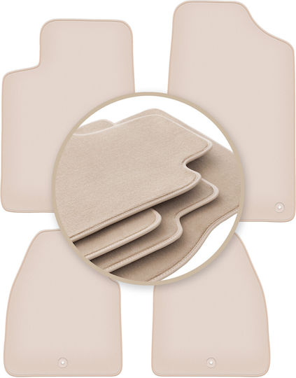 Premium Beige Car Mats Peugeot 607 Sedan 1999-2010