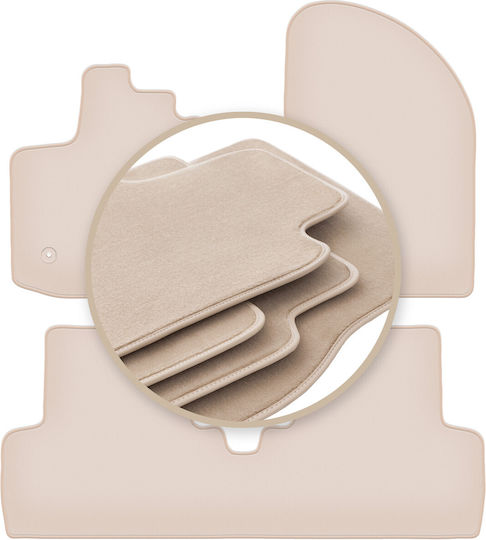 Premium Beige Floor Mats Dacia Lodgy Minivan 2012