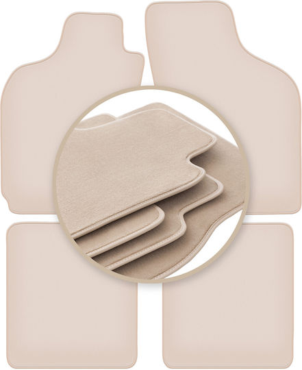 Premium Beige Car Mats for Fiat Albea Sedan 2002-2010