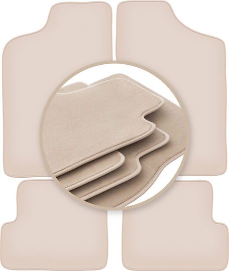 Premium Beige Fußmatten Fiat Cinquecento Hatchback 1991-1998