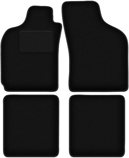 Black Velvet Floor Mats Fiat Palio Sedan 1996-2004