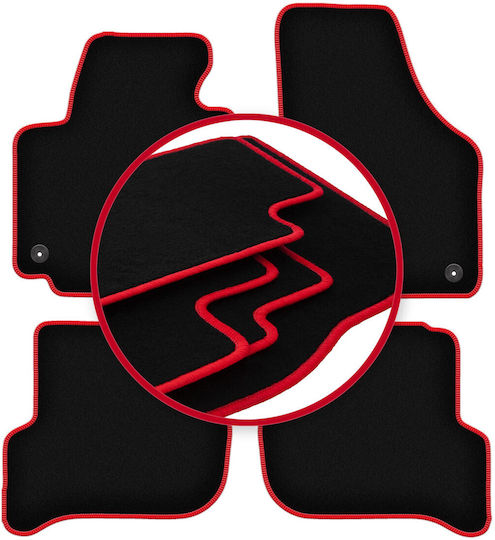 Carlux-red Car Mats Volkswagen Golf Plus Minivan 2005-2014