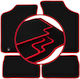 Carlux-red Car Mats Peugeot 106 Hatchback 1991-2003