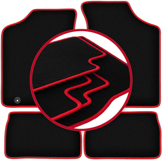 Carlux-red Car Mats Peugeot 106 Hatchback 1991-2003