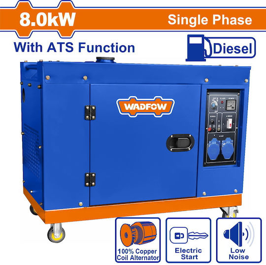 Wadfow Generatoare silențioase Generator Petrol cu Autostart