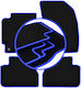 Carlux Blue Car Mats Chevrolet Evanda Sedan 2006-2012
