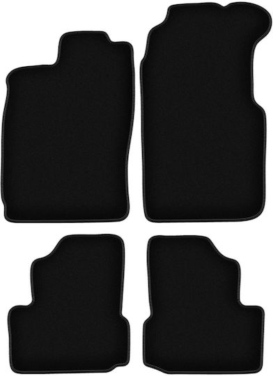Schwarze Samt-Fußmatten Basic Saab 900 II Cabrio 1994-1995