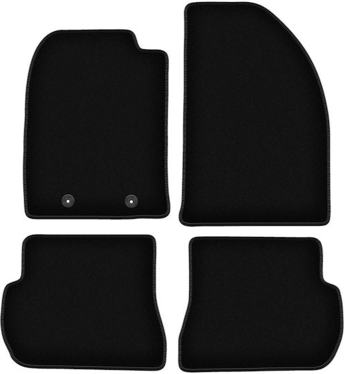 Schwarze Samt-Fußmatten Basic für Ford Fusion Hatchback 2002-2005