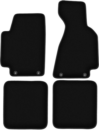 Basic Black Velvet Car Mats for Audi 80 B5 Cabrio 1994-2000
