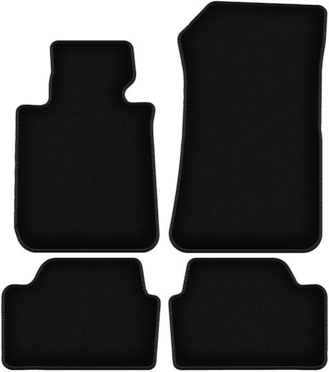 Basic Black Velvet Floor Mats Bmw 1 E87 Hatchback 2004-2011