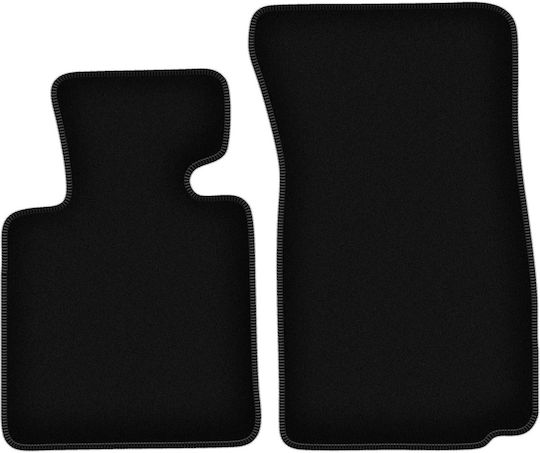 Covorașe de podea negre simple din catifea pentru BMW Z4 E85 Cabriolet 2002-2008
