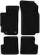 Basic schwarze Samt-Fußmatten Peugeot 406 Limousine Kombi Break 1995-2004