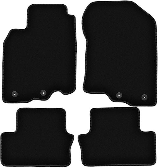 Basic Black Velvet Floor Mats Honda Insight Ii Hatchback 2009-2014