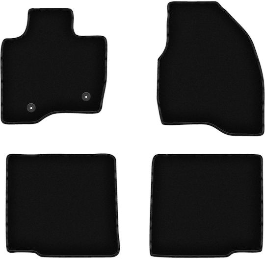 Schwarze Samt-Fußmatten Basic für Ford Explorer Mk5 SUV 2010-2019