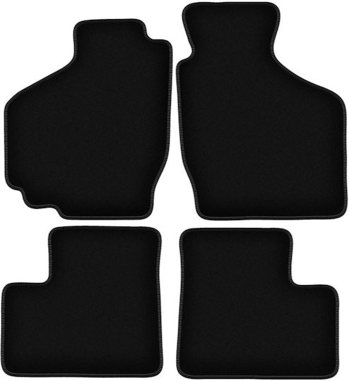 Covorașe de podea negre simple din catifea Suzuki Ignis I Hatchback 2001-2008
