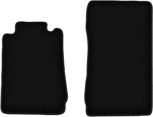 Schwarze Samt-Fußmatten Basic für Mercedes SLK R170 Cabrio 1996-2004