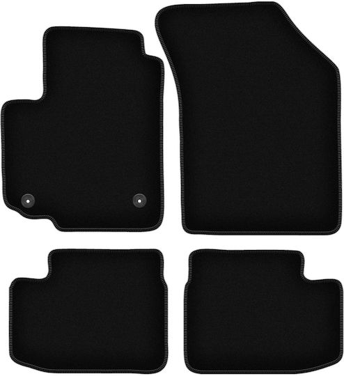 Basic Black Velvet Car Mats Fiat Sedici