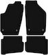 Covorașe de podea negre simple din catifea Volkswagen Fox Hatchback 2005-2011