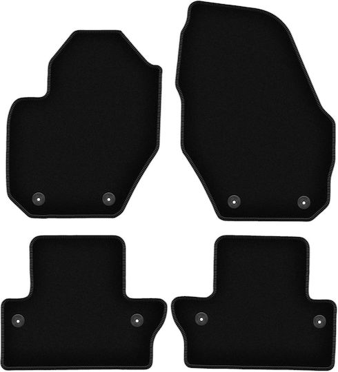 Basic schwarze Samt-Fußmatten Volvo V60 Cross Country Kombi 2011-2017