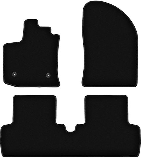 Basic Black Velvet Floor Mats Dacia Lodgy Minivan 2012