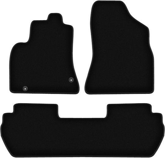 Basic Black Velvet Floor Mats Peugeot Partner Ii Tepee 2008-2018