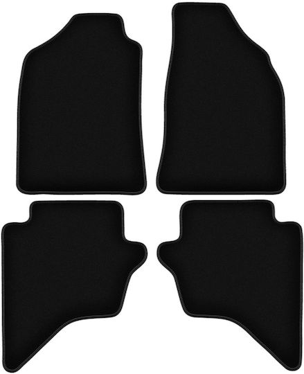 Basic schwarze Samt-Fußmatten Mazda Bt-50 Pickup 2007-2012