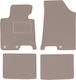 Beige Samt Fußmatten Hyundai I40 Kombi Limousine 2011