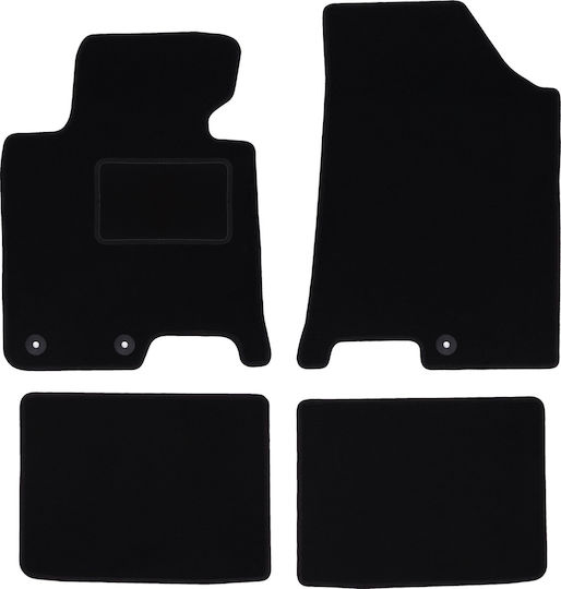 Schwarze Samt-Fußmatten Hyundai I40 Kombi Limousine 2011