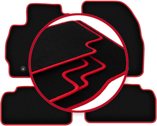 Carlux-red Car Floor Mats Mazda 5 Ii Minivan 2010