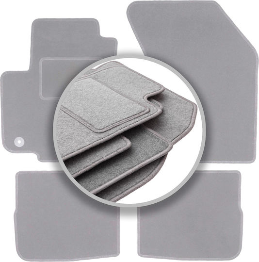 Gray Car Mats Fiat Sedici Hatchback 2006-2014